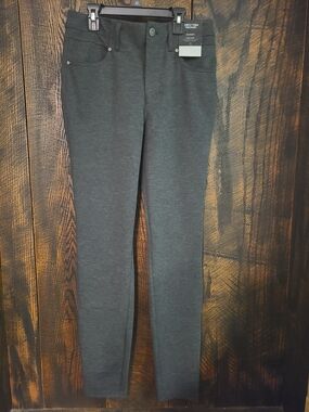 NWT Simply Vera Vera Wang Skinny High Rise Pants Charcoal Womens Medium